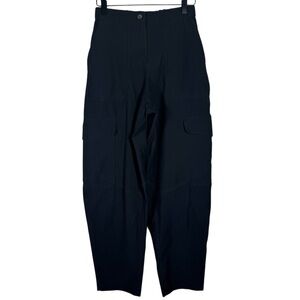 Lululemon Light Utilitech Cargo Pocket High-Rise Pants Black Elastic Waist 24